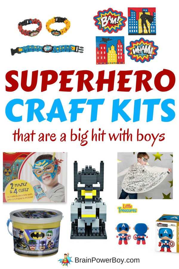 BOOM! POW! BANG! These are the very best superhero craft kits out there that have awesome boy appeal! These are a BIG hit with boys!! Click to see them all now.