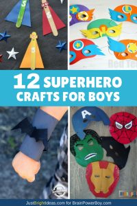 Super Cool Superhero Crafts for Boys (They Will Love To Make Them!)