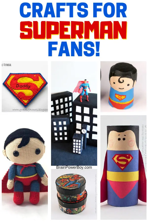 Superman fans will just love making these Superman crafts! See all of the awesome ideas by tapping or clicking now.