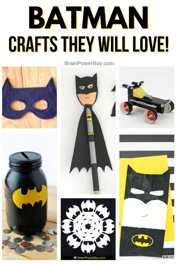 Don't miss the best Batman crafts out there! You and your kids are going to love these!