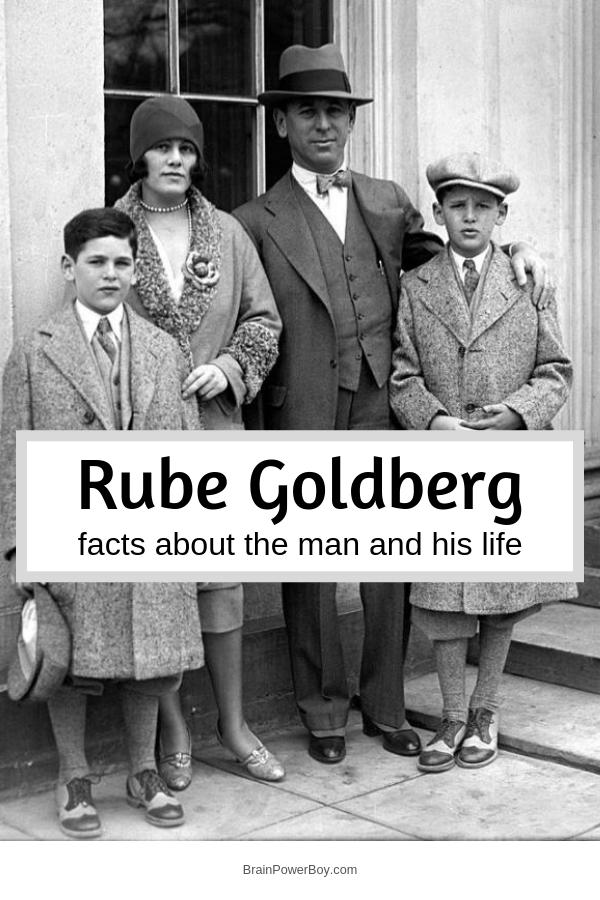 Facts about Rube Goldberg. If you are interested in Rube Goldberg machines then your will enjoy learning about Rube Goldberg the man. Who was Rube Goldberg? Where was he born? What was his profession? Why did Rube Goldberg get hate letters? We answer all of these questions and more.