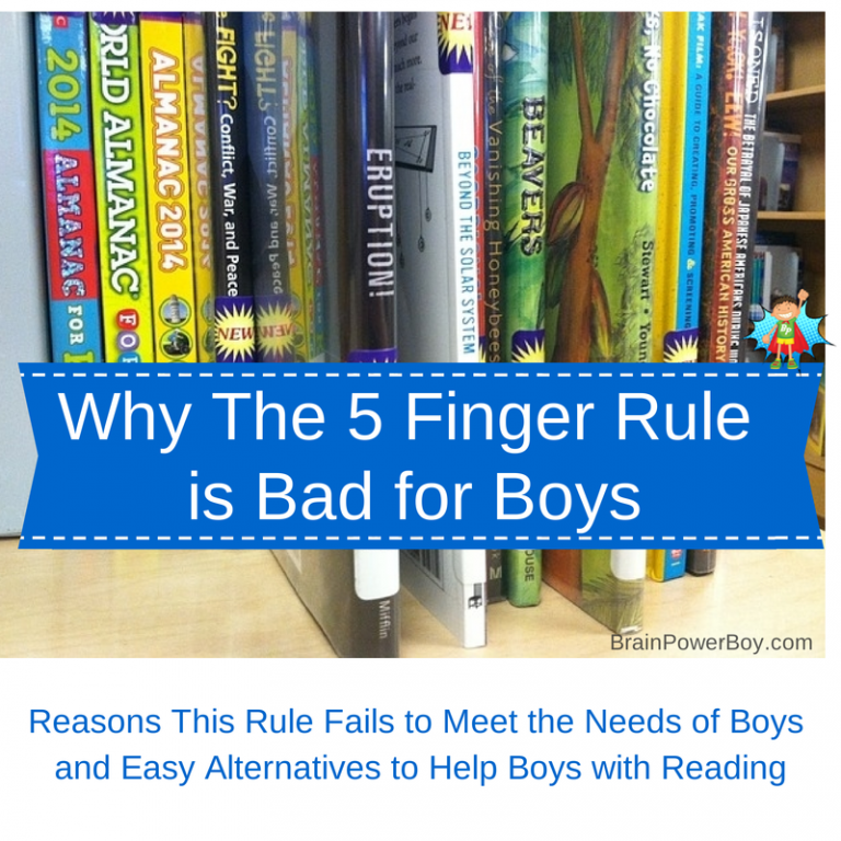 The Five Finger Rule and Why it is Bad for Boys. - Brain Power Family