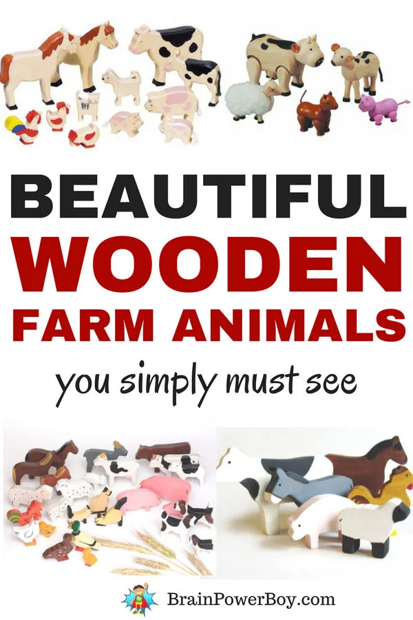 Miniature best sale wooden animals