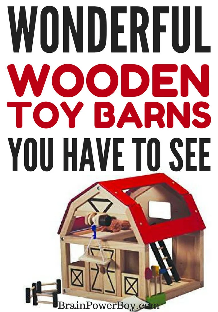 Wooden toy barns are the perfect gift for an animal or farm loving boy. See these excellent, high quality barns by clicking the picture.