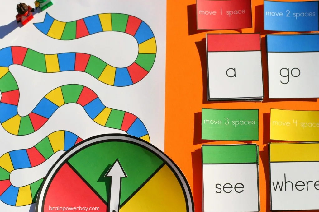 printable sight word game for boys learning to read
