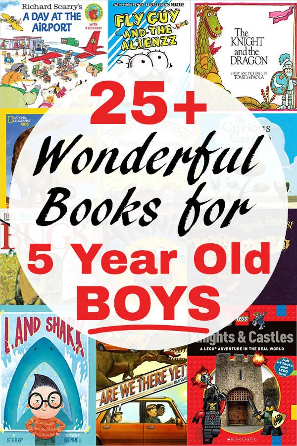 You do not want to miss this list of wonderful books for 5 year old boys. This hand-picked and annotated list will give you the very best ideas for books for your boy age 5.